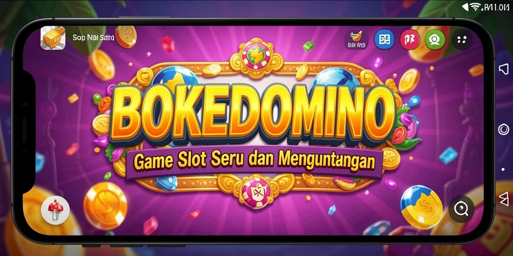 Tampilan gameplay BOKEDOMINO yang seru dan menegangkan
