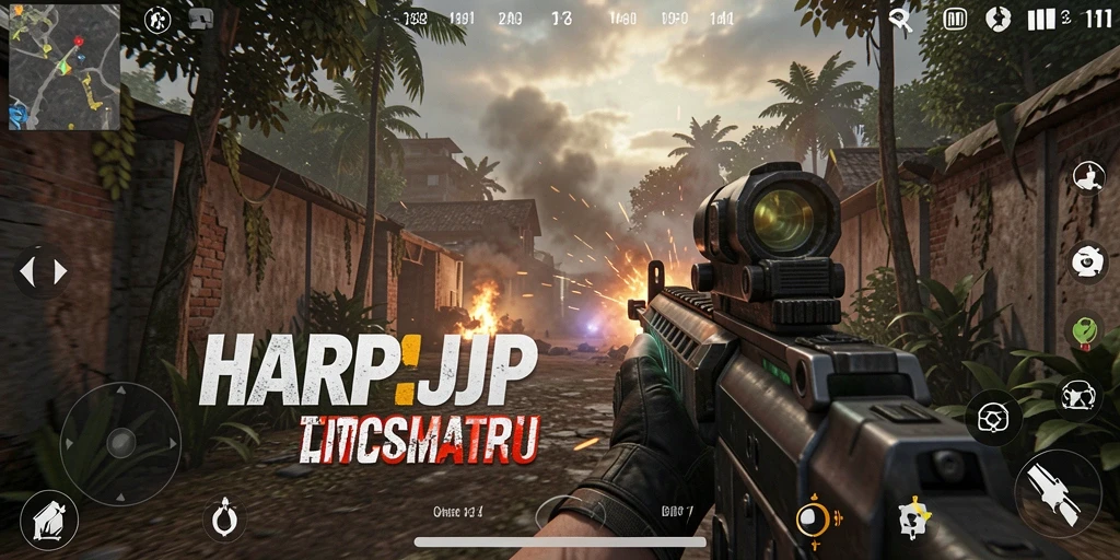 Screenshot gameplay HARAPJP yang intens dan mendebarkan.