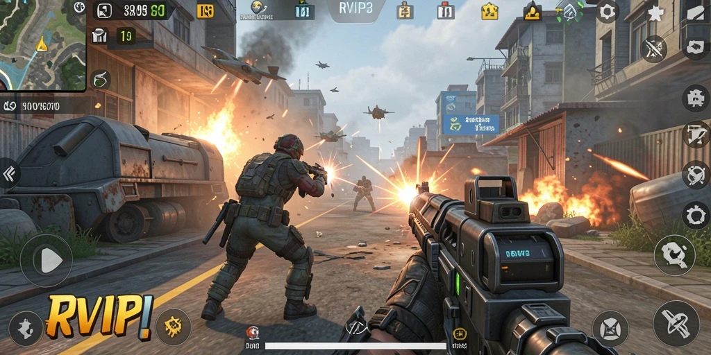 Tampilan gameplay seru dari RVIP3 yang memikat dan menegangkan.