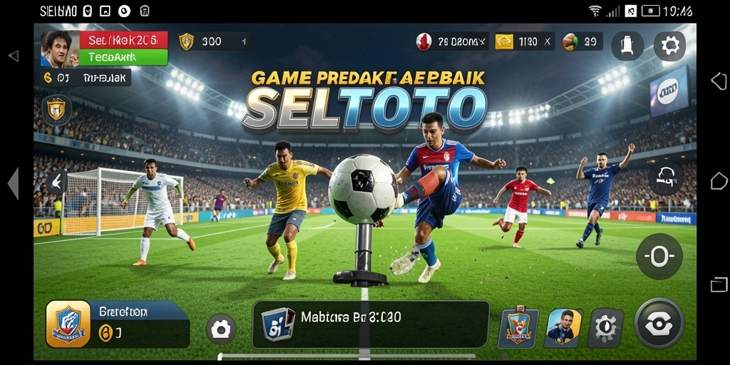 Tangkapan layar gameplay dari aplikasi prediksi sepak bola SELTOTO.