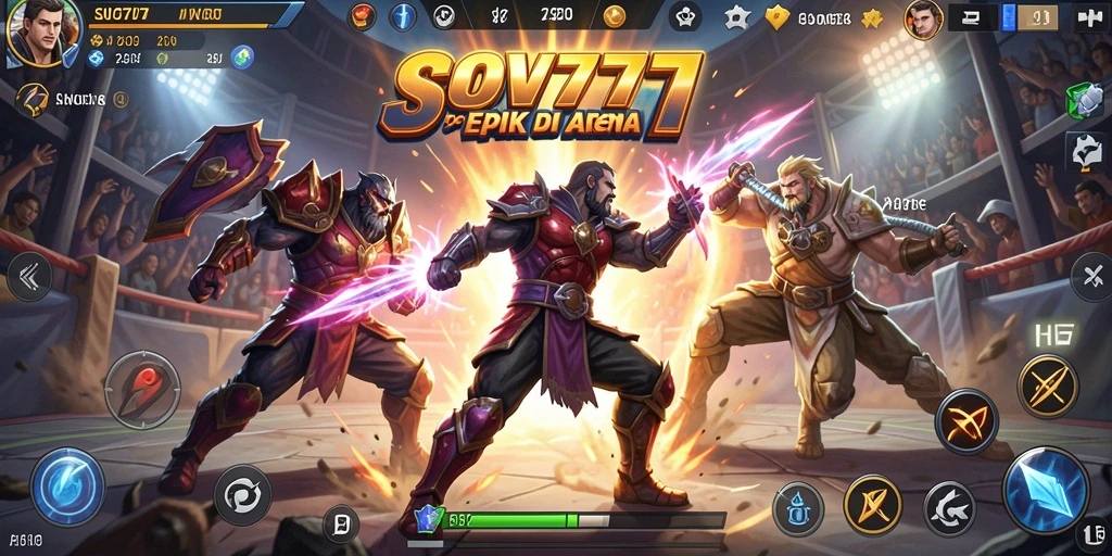 Screenshot SOV777 menampilkan aksi pertarungan yang mendebarkan.