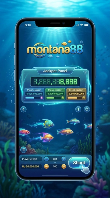 Tampilan antarmuka pengguna montana88 yang menarik dan fungsional.